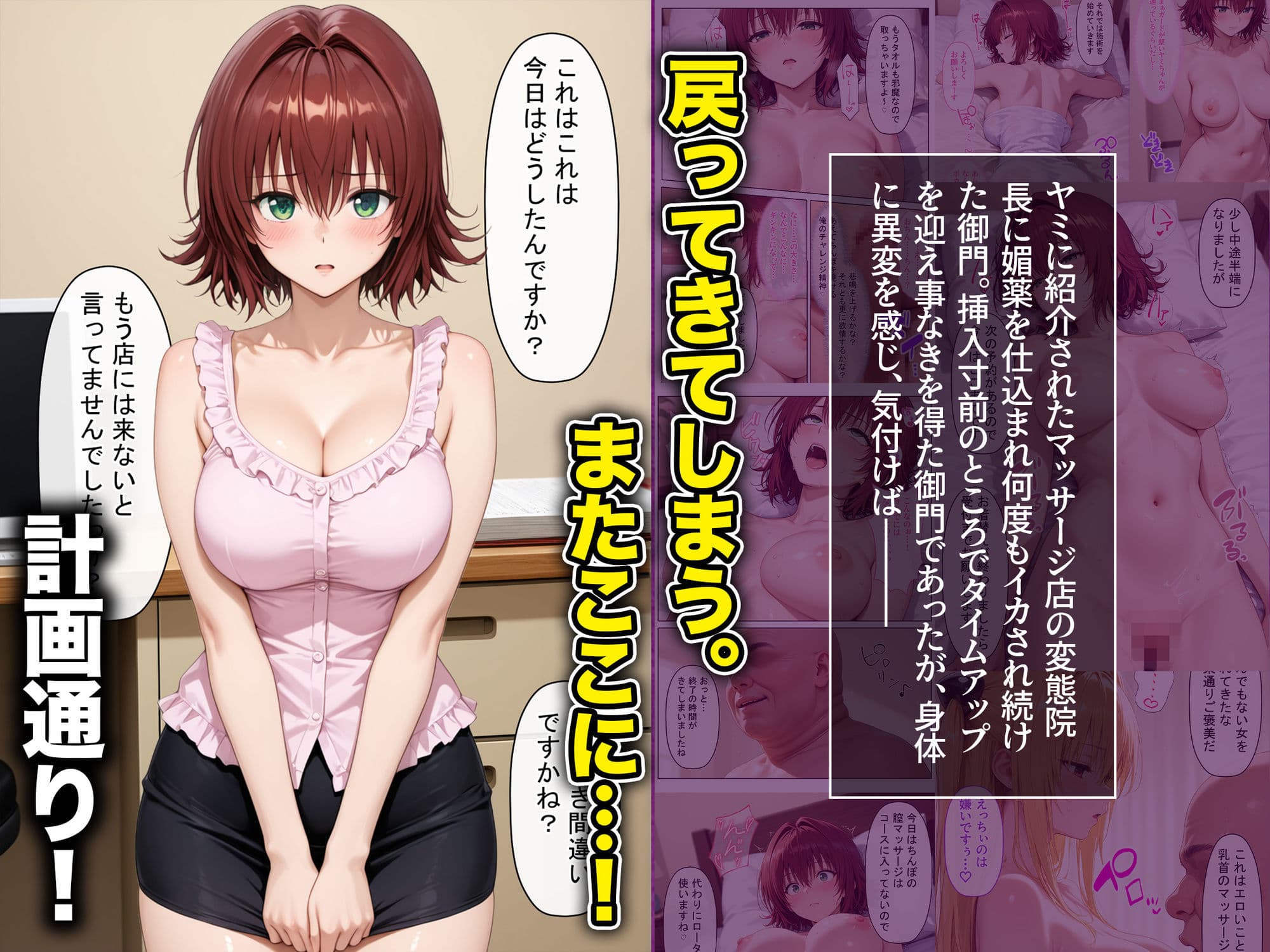 『Hカップ教師が闇に惑わされ媚薬マッサージでエロ狂います〜後編〜』のサンプル画像 01